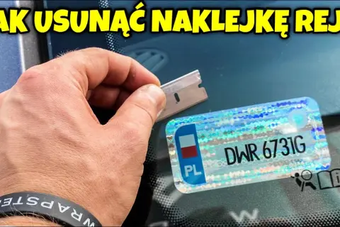 Jak usunąć naklejkę rejestracyjną z samochodu bez uszkodzeń szyby