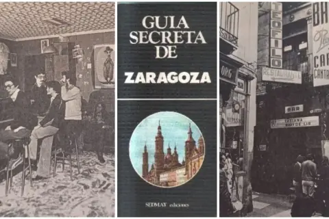 Gente reunida en un bar clandestino de Zaragoza, según la "Guía Secreta de Zaragoza".