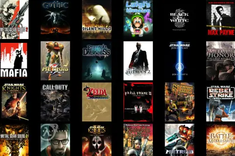 Kolekcja okładek gier, w tym Metal Gear Solid, Gothic, Mafia, Metroid Prime, Silent Hill 2, Hitman 2, Star Wars: Knights of the Old Republic, Call of Duty, Zelda: Wind Waker, Half-Life 2, które z pewnością należą do najlepszych gier wszechczasów.