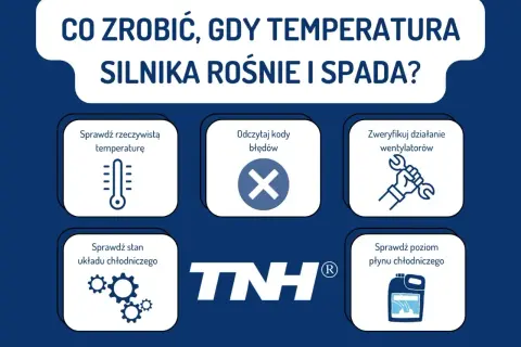 Co zrobić, gdy temperatura silnika rośnie i spada? Sprawdź termometr, kody błędów, wentylatory, układ chłodzenia i poziom płynu.