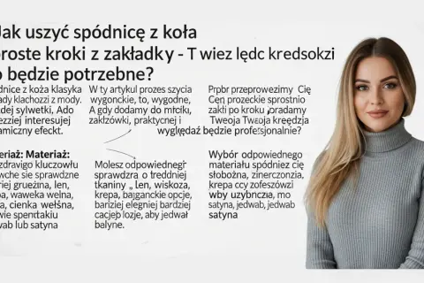 Jak uszyć spódnicę z koła z zakładkami - proste kroki i porady