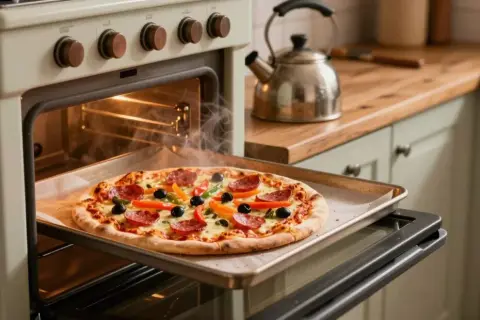 Jak odgrzać pizzę w piekarniku? Chrupiąca jak świeża!