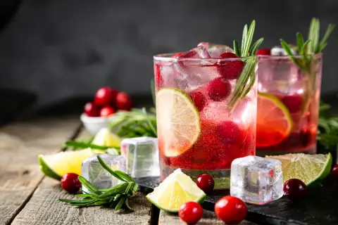 Orzeźwiający drink z żurawiną, limonką i rozmarynem, idealny na letnie wieczory. Jager w tle dodaje mu charakteru.