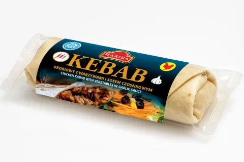 Mrożony kebab drobiowy z warzywami i sosem czosnkowym Marida. Gdzie kupić taki pyszny kebab?