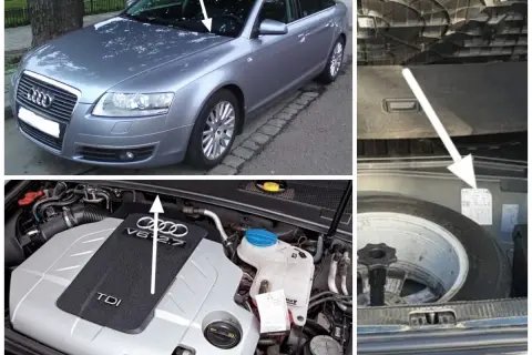 Gdzie podłożyć lewarek Audi A6 C6, aby uniknąć uszkodzeń?