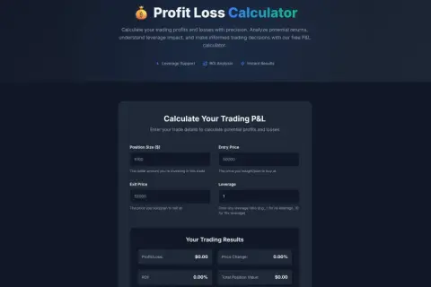 Calcula tu P&L de trading. Introduce el tamaño de la posición, precio de entrada/salida y apalancamiento para calcular stage 1.