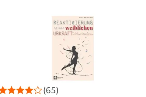 Buchcover: Silhouette einer Frau, die sich von Dornen befreit, Vögel fliegen davon. Thema: blockierte weiblichkeit.