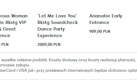 Ile kosztuje bilet na koncert Ariany Grande? Ceny, pakiety VIP i więcej