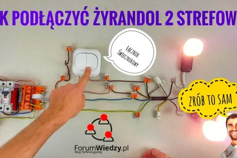 Jak podłączyć żyrandol 5 żarówek do 2 kabli? Zrób to bezpiecznie!