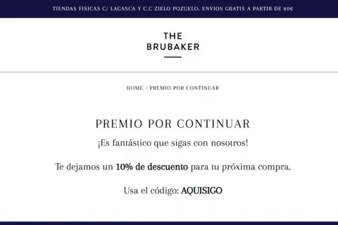 ¡Gracias por tu compra! Un 10% de descuento para tu próxima compra con el código AQUISIGO.