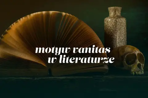 Otwarta księga, czaszka i waza – symbolika vanitas w literaturze baroku.
