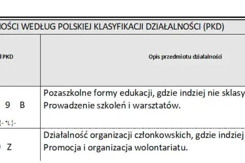 Stowarzyszenie jakie PKD: uniknij błędów przy wyborze kodów działalności