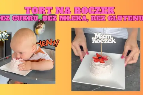 Tort na roczek: Jak upiec zdrowy tort bez cukru i alergenów?