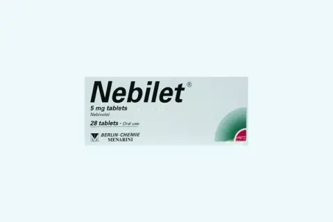 Opakowanie leku Nebilet, zawierające 28 tabletek 5 mg nebivololu do stosowania doustnego.