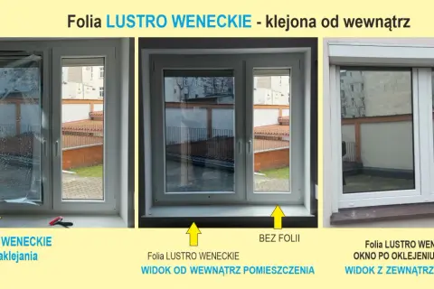 Folia lustro weneckie wewnętrzna czy zewnętrzna - co wybrać?