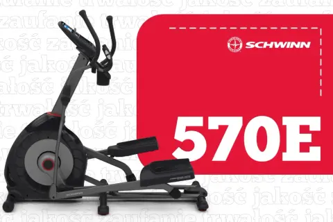 Orbitrek Schwinn 570E, idealny do treningu w domu. Solidna konstrukcja i nowoczesny design.