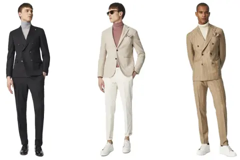 Uomo in spezzato estivo: tre look eleganti, perfetti per un matrimonio informale o un evento speciale.