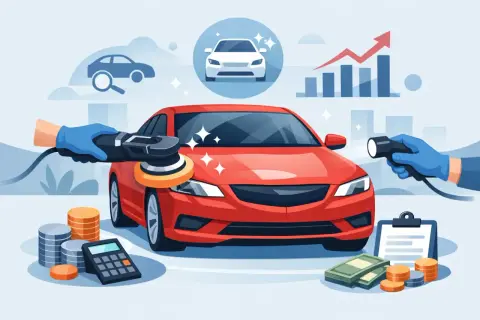 Dwuetapowa korekta lakieru: polerowanie i inspekcja. Zysk rośnie, gdy auto lśni!