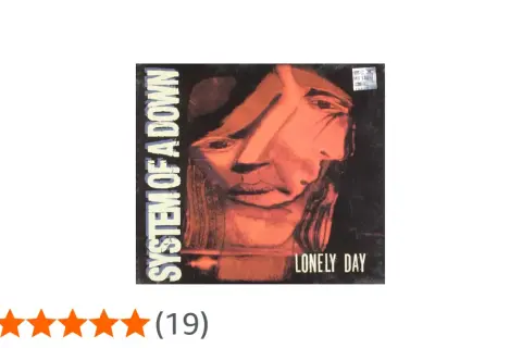 Okładka System Of A Down "Lonely Day" z abstrakcyjną twarzą.
