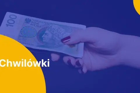 Dłoń trzymająca banknot 100 zł.