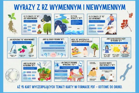 Wyrazy z "rz" niewymiennym, jak "rzeka" czy "burza", nie zmieniają się na "r". Nauka ortografii to klucz do sukcesu!