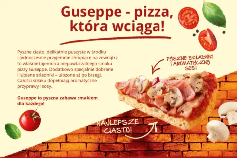 Jak zrobić pizzę Guseppe w piekarniku? Pyszne ciasto, aromatyczny sos i świeże składniki to sekret tej wyjątkowej pizzy.