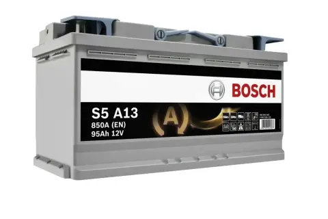 Akumulator Bosch S5 A13 95Ah 12V, idealny jako akumulator do przyczepy kempingowej, zapewni zasilanie na długie wyjazdy.