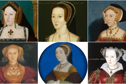 Seis retratos de mujeres, cada una con un destino trágico. ¿Cómo murieron las esposas de Enrique VIII?