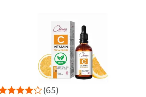 Veganes Vitamin C Serum von Cherry Cosmetics mit Aloe Vera & Ferulasäure. Natürliche Pflege für strahlende Haut.