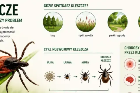 Gdzie żyją kleszcze? W lasach, na łąkach, w parkach i ogrodach, a także na przydomowych terenach zielonych. Uważaj na te pajęczaki!