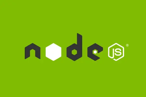 Logo Node.js sur fond vert. Le texte "node" est stylisé avec des formes hexagonales. Le "js" est dans un hexagone blanc. Erreur courante : __dirname is not defined.