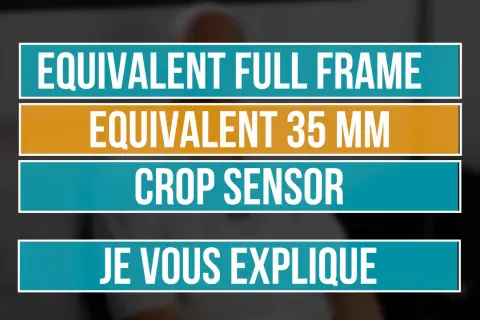 Équivalent plein format, 35 mm, capteur APS-C. Je vous explique les différences pour votre objectif.
