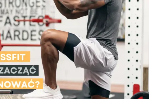 Mężczyzna ćwiczy crossfit. Dowiedz się, gdzie trenować crossfit w Łodzi i jak zacząć trening.