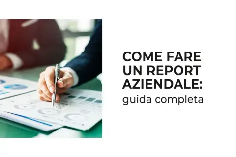 Mani che analizzano grafici e dati per scrivere un report esempio. Guida completa su come fare un report aziendale.