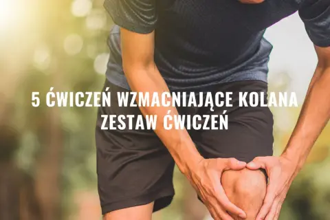 Mężczyzna trzyma się za bolące kolano. Dowiedz się, jak wzmocnić kolana ćwiczenia, aby poczuć ulgę.