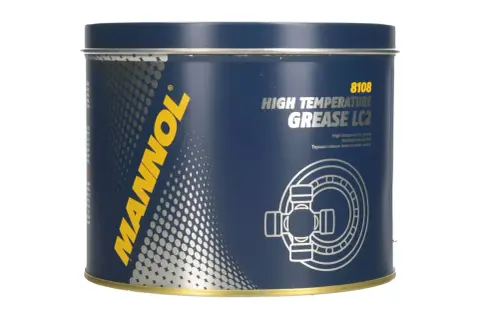 Niebieska puszka smaru MANNOL High Temperature Grease LC2. Idealny wybór, jeśli zastanawiasz się, jaki smar do łożysk sprawdzi się w wysokich temperaturach.