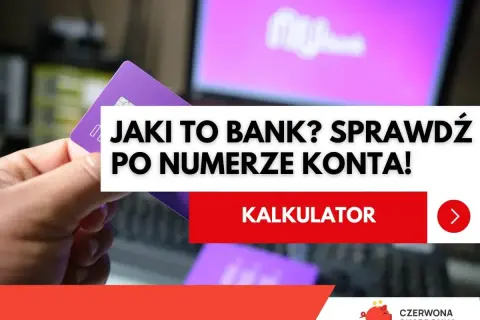 Jaki to bank? Sprawdź po numerze konta! Karta płatnicza i ekran komputera z logo banku. 1240 jaki to bank.
