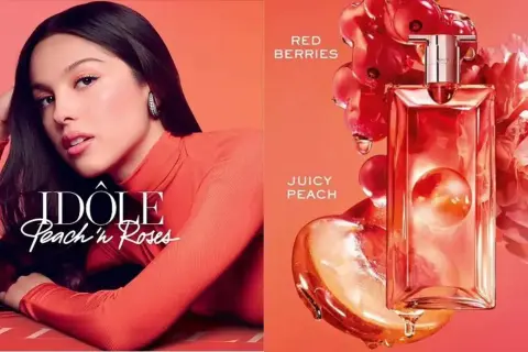 Nowy zapach Lancome Idôle Peach 'n Roses. Soczysta brzoskwinia, czerwone owoce i aksamitna róża w nowej odsłonie.