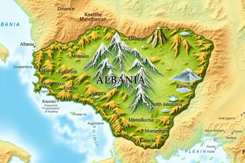 Gdzie leży Albania mapa? Odkryj jej położenie i sąsiadów