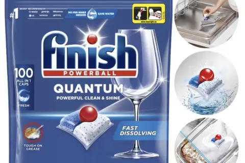 Finish Quantum: Sekrety użycia kapsułek lśniące naczynia bez zacieków!