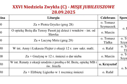 Intencje mszalne w Sanktuarium Lubecko - ważne informacje i modlitwy