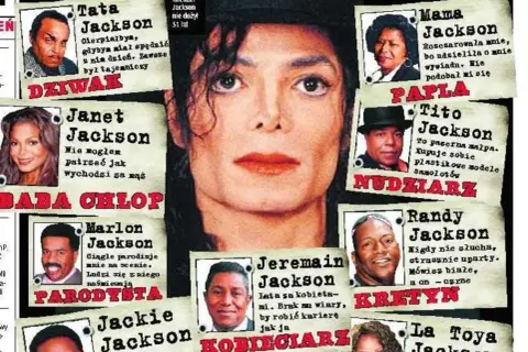 Janet Jackson i jej rodzeństwo: Tata, Mama, Tito, Marlon, Randy, Jackie, Jermaine i La Toya Jackson.