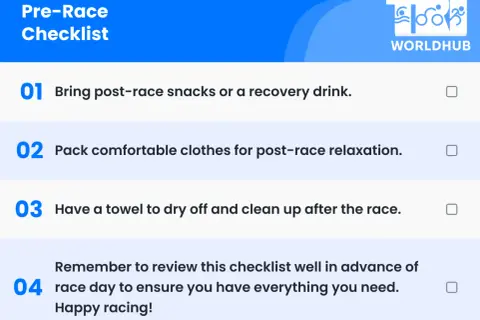 Pre-Race Checklist for your Ironman: snacks, comfy clothes, towel, and review it all!