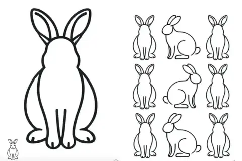 Hasen-Vorlagen zum Ausdrucken: Kostenlos & Kreativ Malen & Basteln