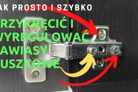 Regulacja zawiasów w szafce: Krzywe drzwiczki? Zrób to sam!