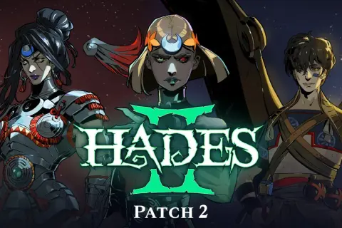 Postać z gry Hades 2 na PS5, w tym Melinoë i inne boginie.