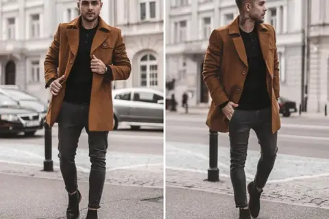 Męski płaszcz: stylizacje, fasony, dodatki. Jak nosić go z klasą?