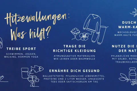 Tipps gegen hitzewallungen ohne wechseljahre: Sport, richtige Kleidung, Wechselduschen, gesunde Ernährung & Naturheilkunde.