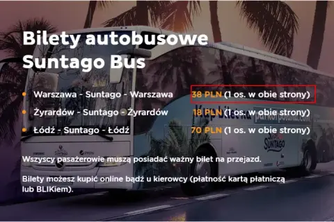 Jak dojechać do Suntago z Warszawy - łatwe i szybkie opcje transportu