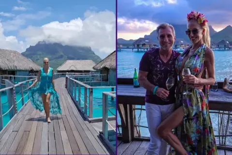 Aneta Glam z partnerem cieszą się rajskimi wakacjami na Bora Bora.